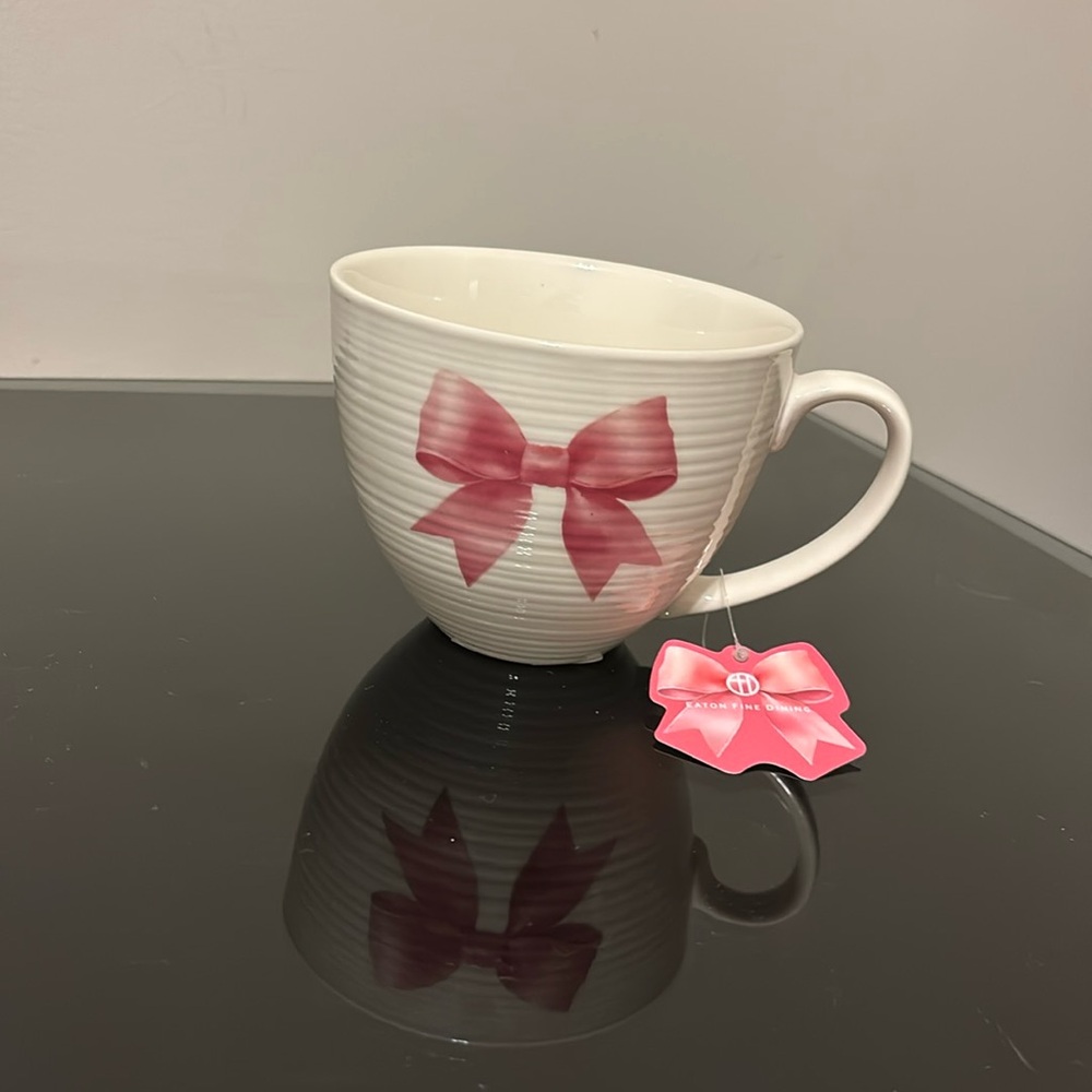 Pink bow cup coquette